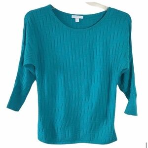 New York & Company Textured Top Dolman Sleeves Size XS